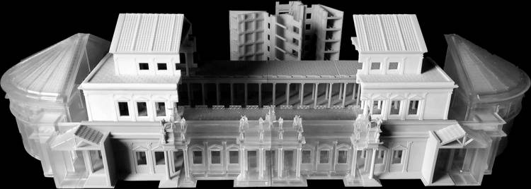 A 3-D reconstruction of what the Basilica looked like in ancient Rome.