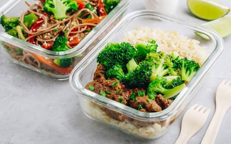 Store half of your takeout meal to eat at a later time.