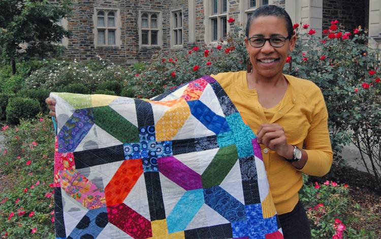 For Beky Branagan, quilting both stirs her passion and eases her mind. Photo by Stephen Schramm.