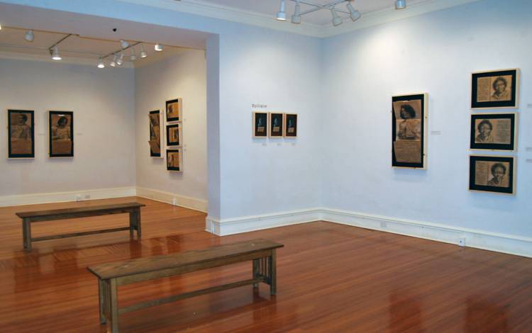 The gallery space in the Center for Documentary Studies.