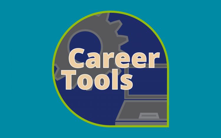 Career Tools Logo on blue backdrop