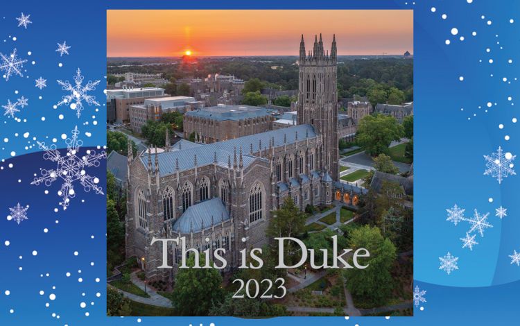 The cover of the This is Duke calendar.