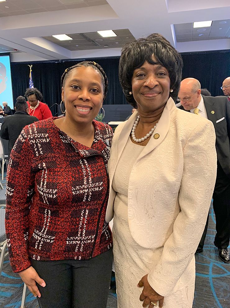 Dawna Jones, left, and Valerie Foushee, right.