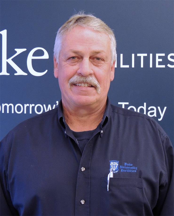 High Voltage Team Supervisor Donald Elliott. Photo courtesy of Duke Facilities Management.