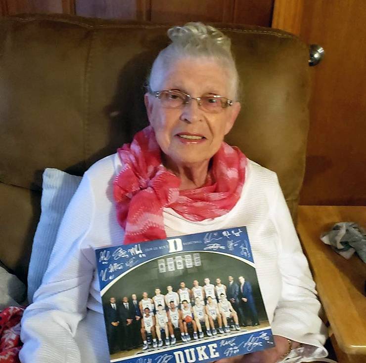 Donna Wilmoth is thankful for her mother, Betty Campbell, shown here. Photo courtesy of Donna Wilmoth.