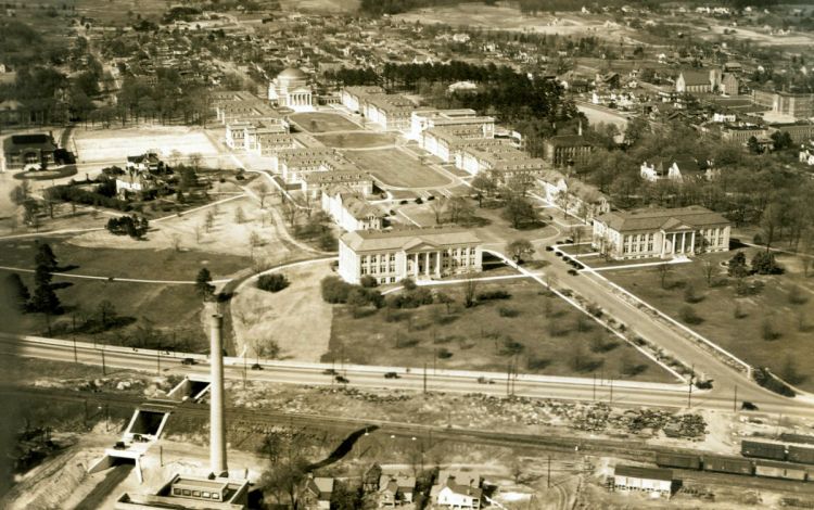 duke chapel aerial