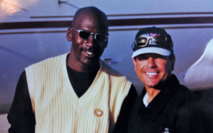 Ed Ibarguen's most famous student is also his longtime friend, NBA superstar Michael Jordan. Photo courtesy of Ed Ibarguen.