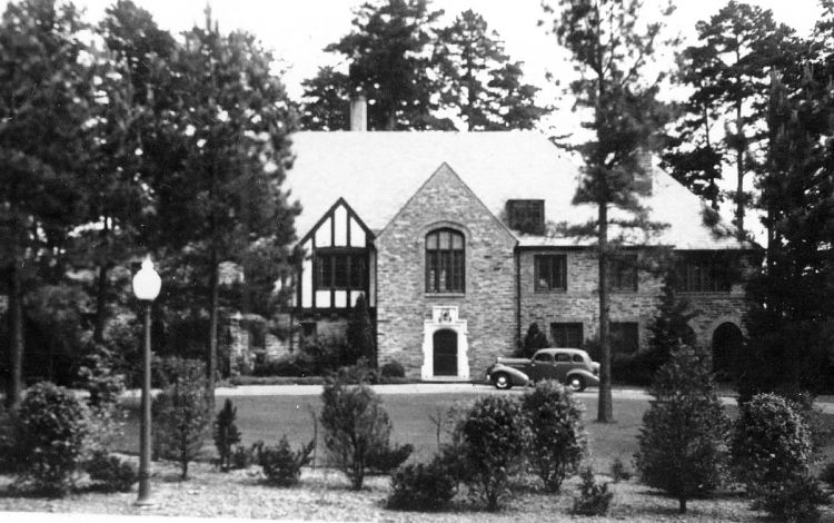 Dr. Robert L. Flowers, a longtime administrator at Duke, lived in Faculty House 2, now the home of the Duke Graduate School. Photo courtesy of Duke University Archives.