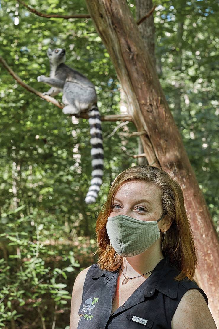 Duke Lemur Center’s Faye Goodwin found the right approach for her health and wellness during the pandemic. Photo by Justin Cook.