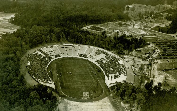 Brooks Field at Wallace Wade Stadium in 1929.