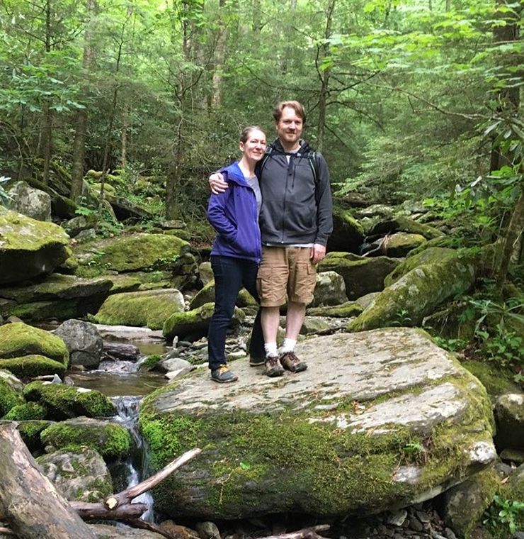Henry Pfister, right, enjoys a hike with his wife, Danielle Brestel. Photo courtesy of Henry Pfister.