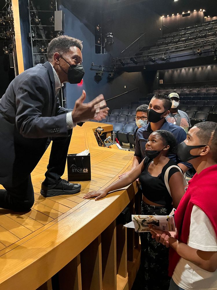 Students attend a performance of “American Prophet,” a musical about abolitionist Frederick Douglass written by Duke alumnus Charles Randolph-Wright (A.B. ’78) (Eric Shipley)