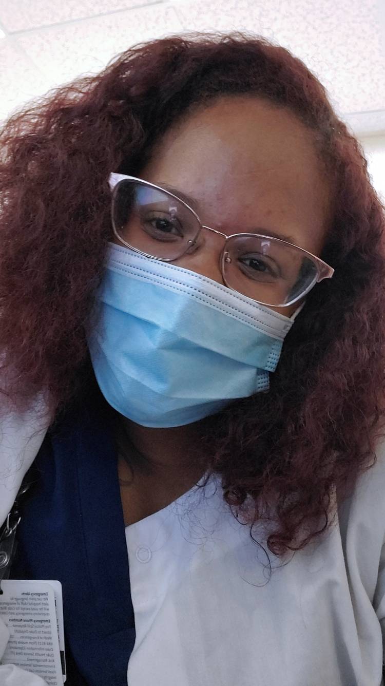 Jasmyne Solomon, a certified medical assistant for Duke Neurology.