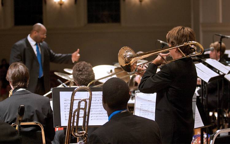 With four major performances throughout the year, the Duke Jazz Ensemble is the centerpiece of the Duke Jazz Program.