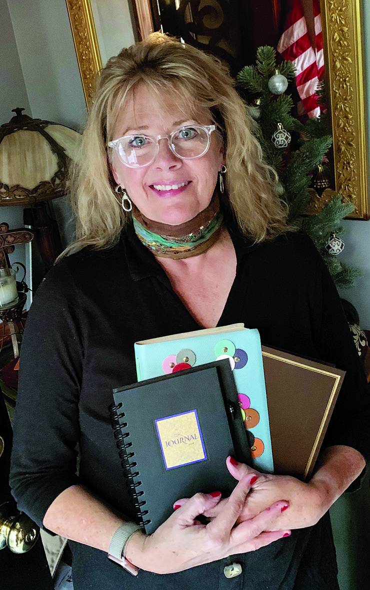 Liisa Trent has filled multiple journals by documenting her pandemic experience. Photo courtesy of Liisa Trent. Liisa Trent has filled multiple journals by documenting her pandemic experience. Photo courtesy of Liisa Trent.