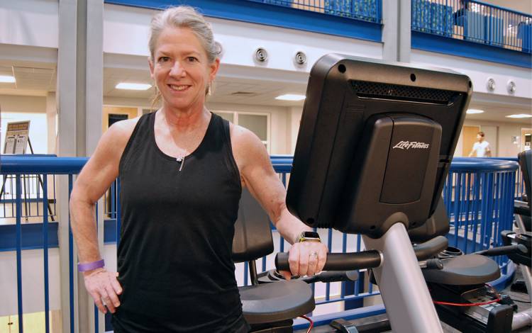 Merlise Clyde in the gym.
