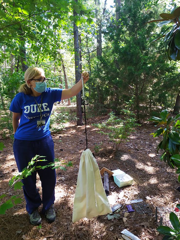 Rebecca Rimbach in Duke Forest.