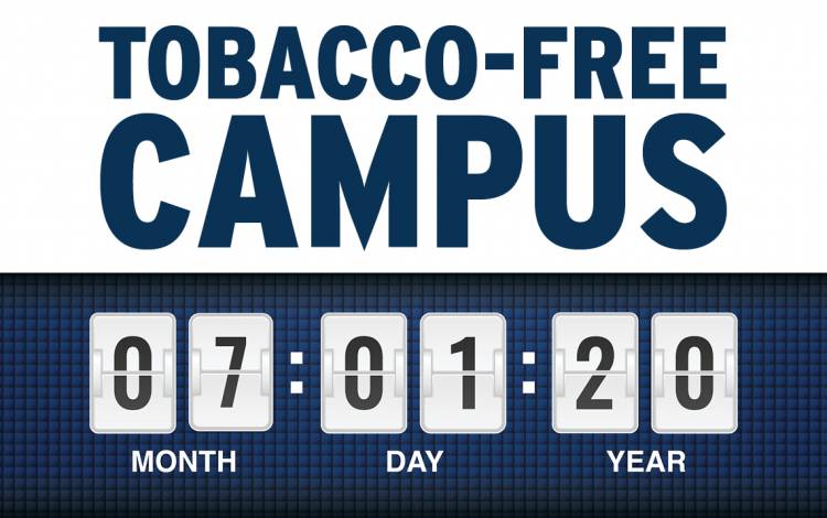 Countdown clock for Duke's tobacco free deadline.