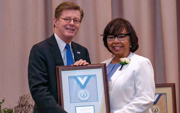 Network Services' Veronica Garrett earned a 2017 Duke University Presidential Award. Photo courtesy of University Communications.