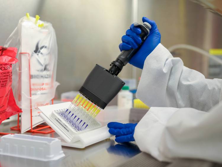 Researcher in a lab