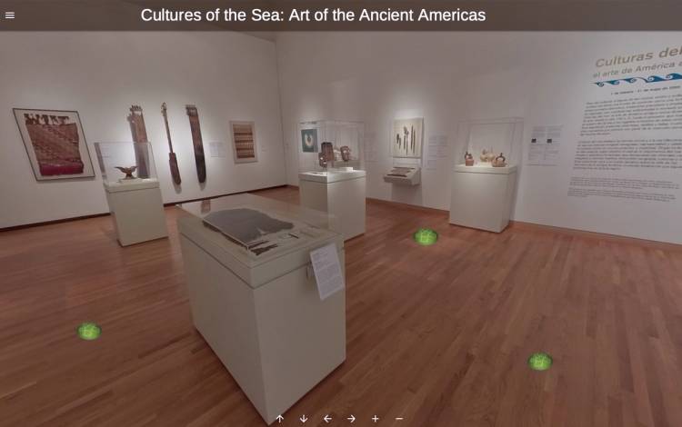 A virtual museum gallery.