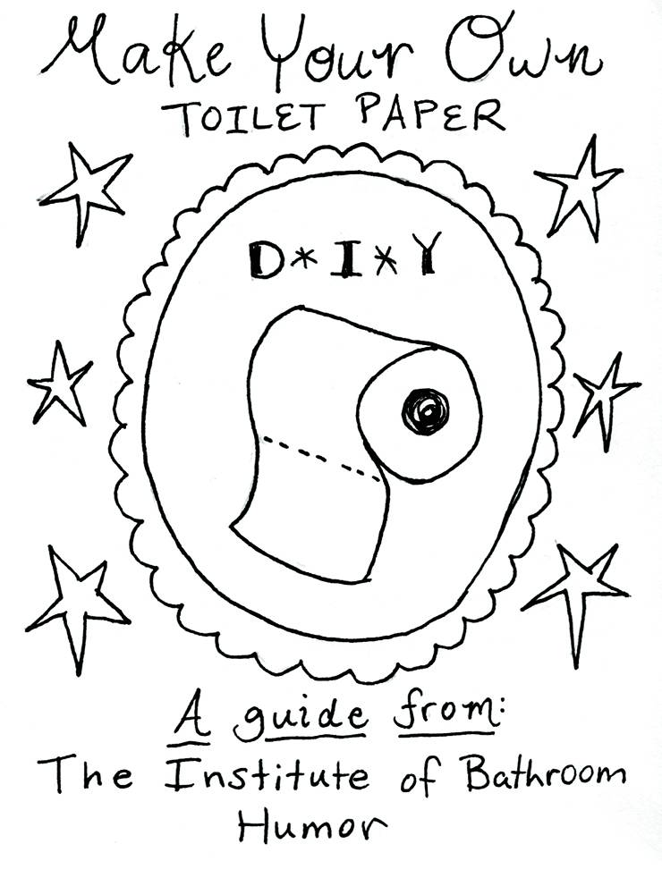 The front cover of Nancy Sampson's playful, COVID-19-inspired zine.