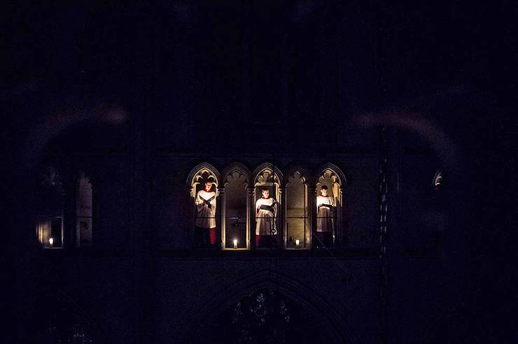 The All Hallow's Eve service at Duke Chapel will be lit by candles.