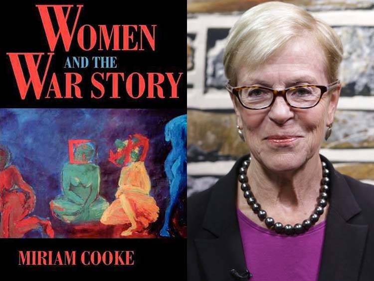 Women and the War Story book cover with author Miriam Cooke