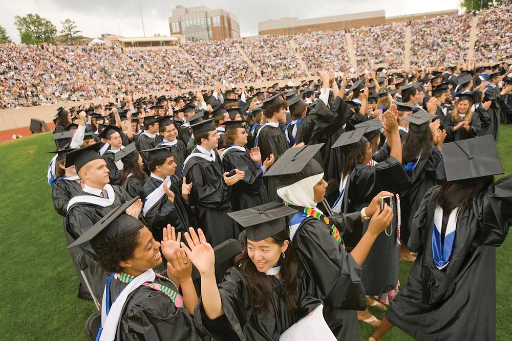 Duke is one of 30 colleges and universities launching an initiative designed to attract high-performing, low-income students. Photo by Duke Photography