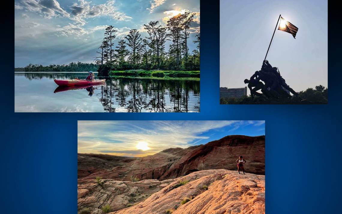 Grand prize winners include Bridget Pickle's picture (upper left); Mark Benton's image (upper right); and Meera Gandhi's photo (below).