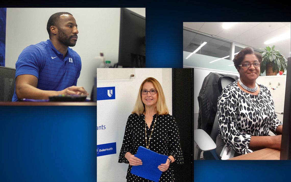 From left to right: Jarett Gerald, Lori College and Lynette Blackwell Williams.