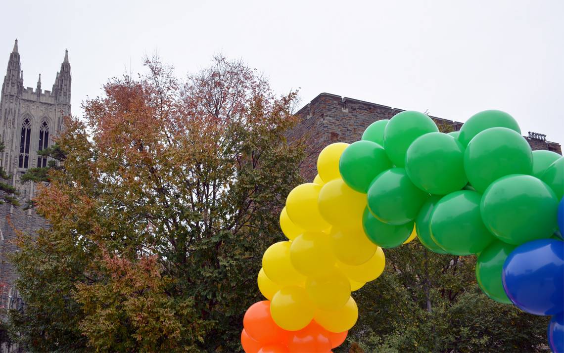 Duke's Coming Out Day celebration was held Nov. 1 in the Bryan Center Plaza.