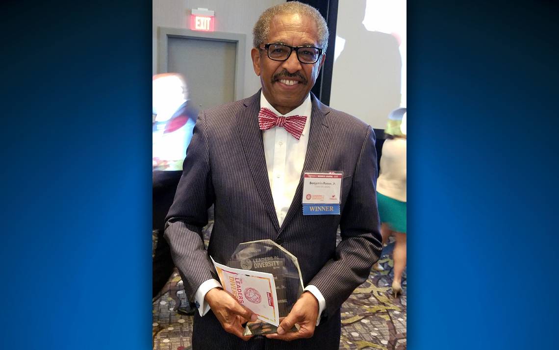 Ben Reese was recognized Sept. 9 with a Lifetime Achievement Award for his work in diversity and inclusion. Photo courtesy of Ben Reese.