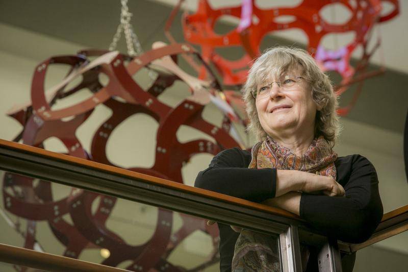 Ingrid Daubechies, James B. Duke Professor of Mathematics and Electrical and Computer Engineering, has been awarded the 2018 Fudan-Zhongzhi Science Award for her contribution to wavelet theory. Photo by Les Todd.