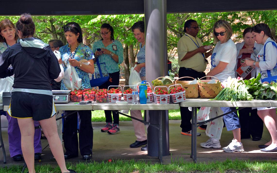 The Duke Farmers Market opens April 28 and runs to the end of September.