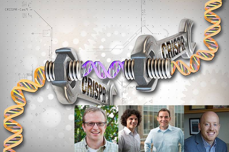 Element Genomics founders (L-R) Greg Crawford, Tim Reddy, Charles Gersbach and Kris Wood