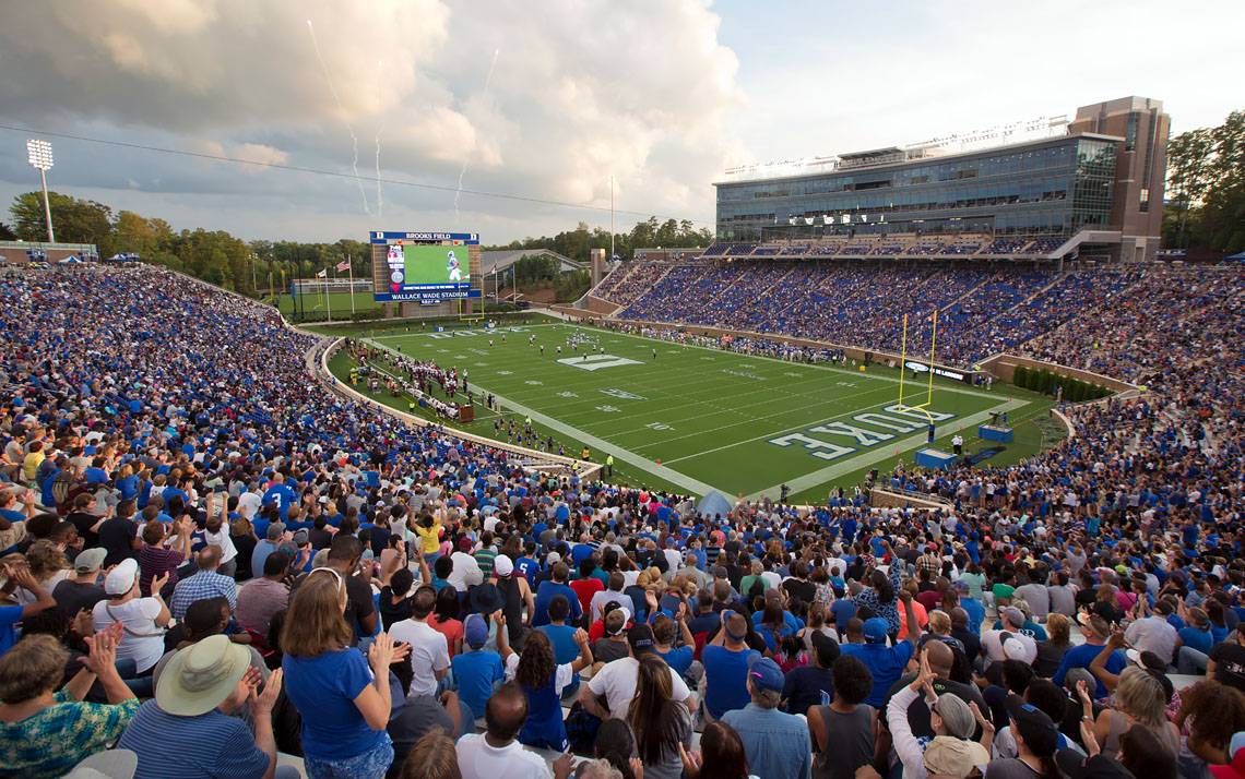 Duke opened the 2017 football season at Brooks Field at Wallace Wade Stadium with a 60-7 win against North Carolina Central, which was preceded by the 2017 Employee Kickoff Celebration.