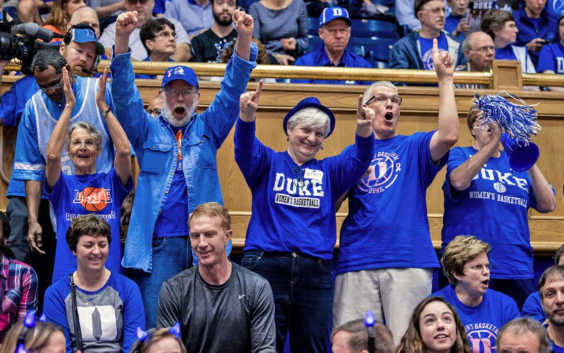 Duke women's basketball fans.