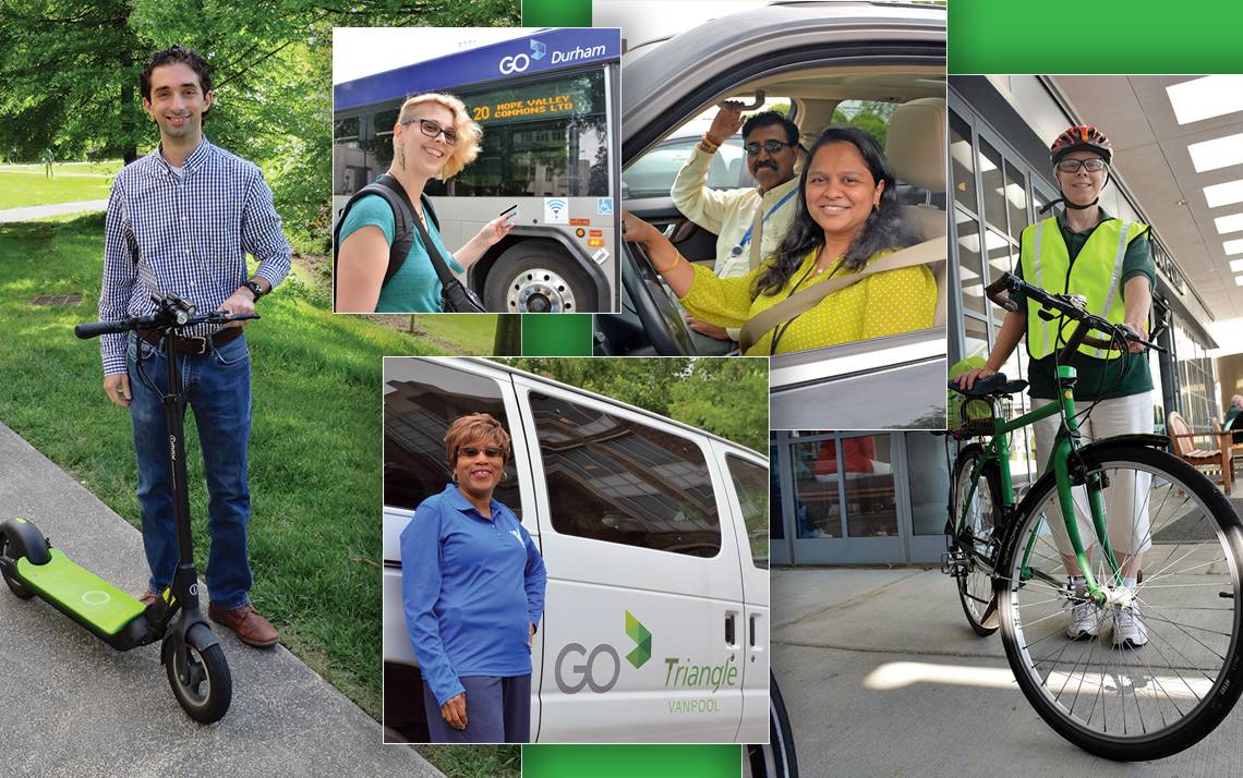 These Duke faculty and staff members choose transportation modes less traveled.