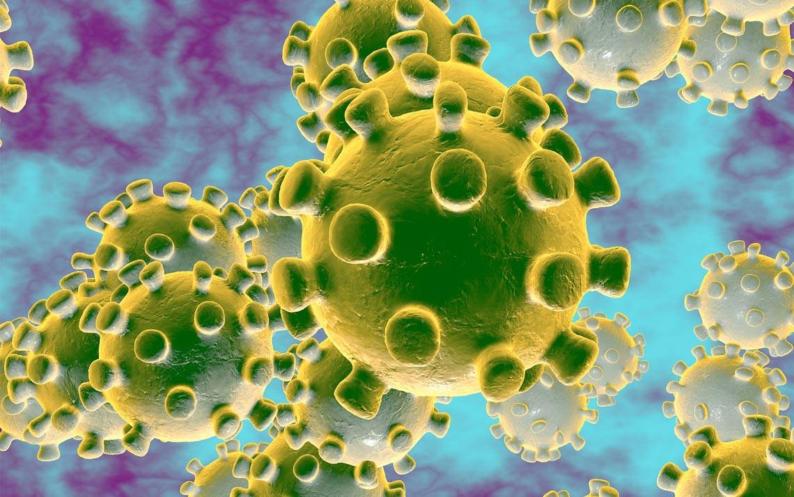 3D illustration of coronavirus