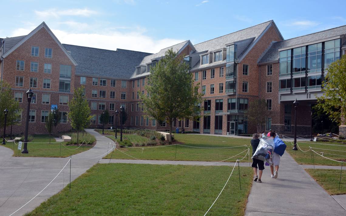 The Hollows Quad opened to 703 students in August. Photos by Jonathan Black.