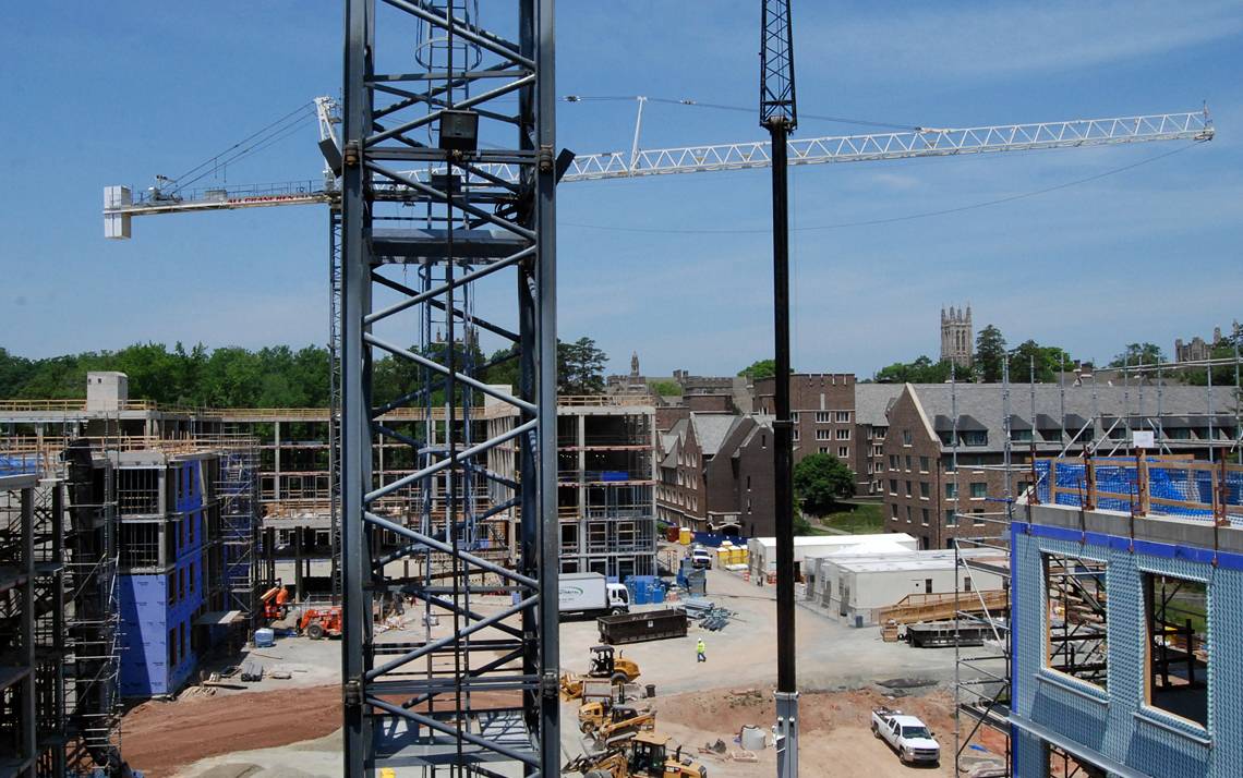 The view from atop the still-under-construction Hollows.