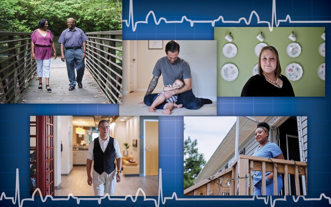 How Duke's medical benefits protect physical and financial well-being. Photos by Alex Boerner.