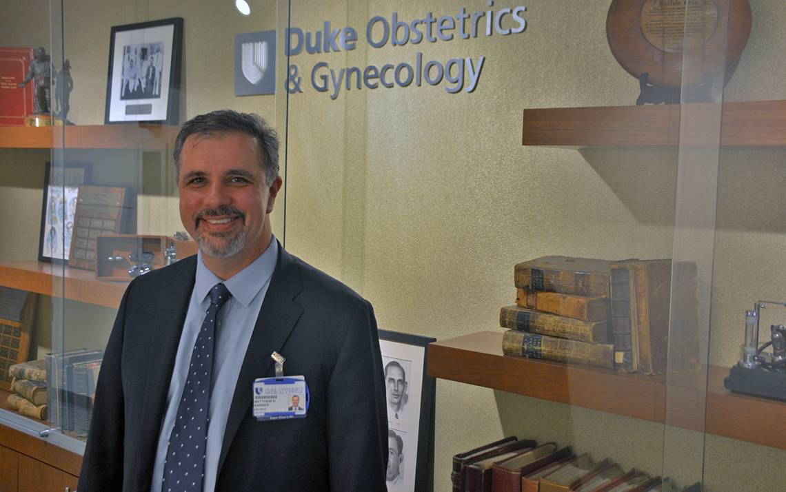 Matthew Barber serves as the chair of the Department of Obstetrics & Gynecology. Photo by Jonathan Black. 