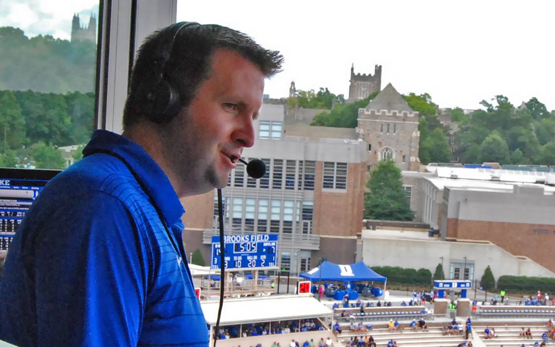 David Shumate provides the radio play-by-play call for Duke's football victory against Baylor.