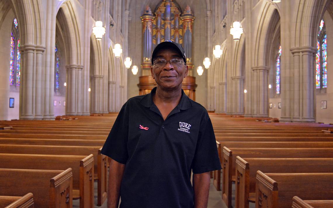 Oscar Dantzler recently received Duke's University Medal, school's highest honor.