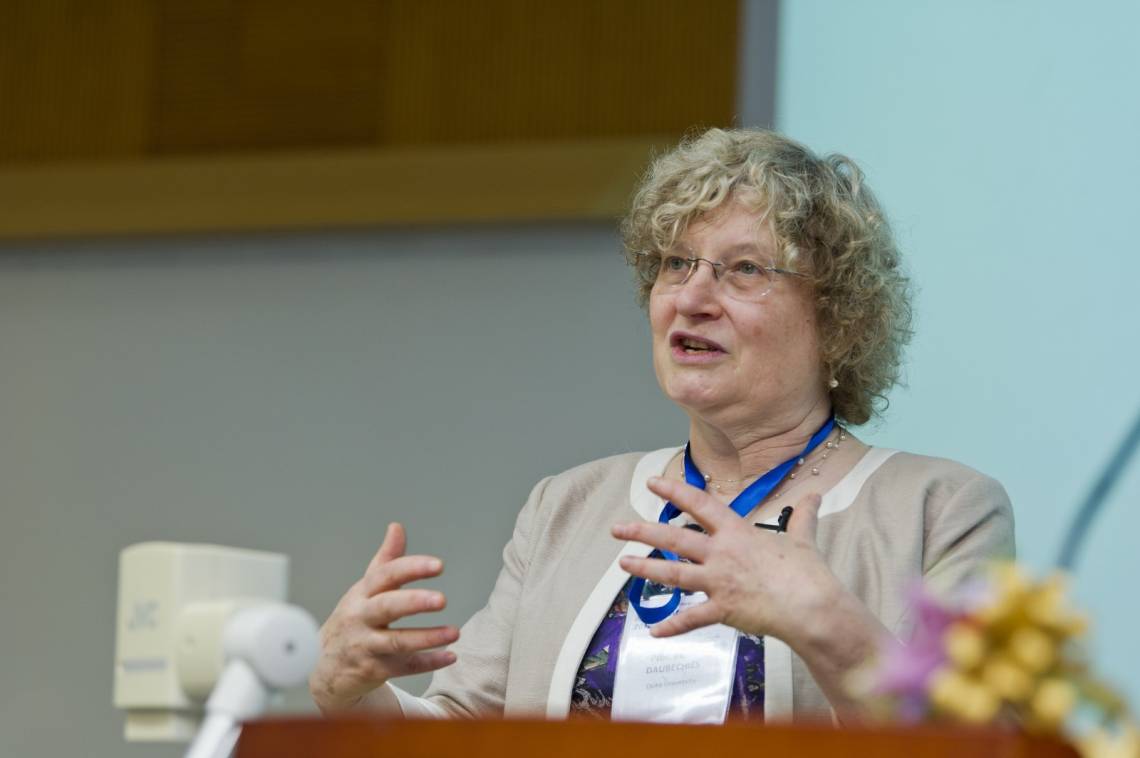 Ingrid Daubechies, James B. Duke Professor of Mathematics and Electrical and Computer Engineering at Duke University, has been awarded a $100,000 William Benter Prize in Applied Mathematics. 