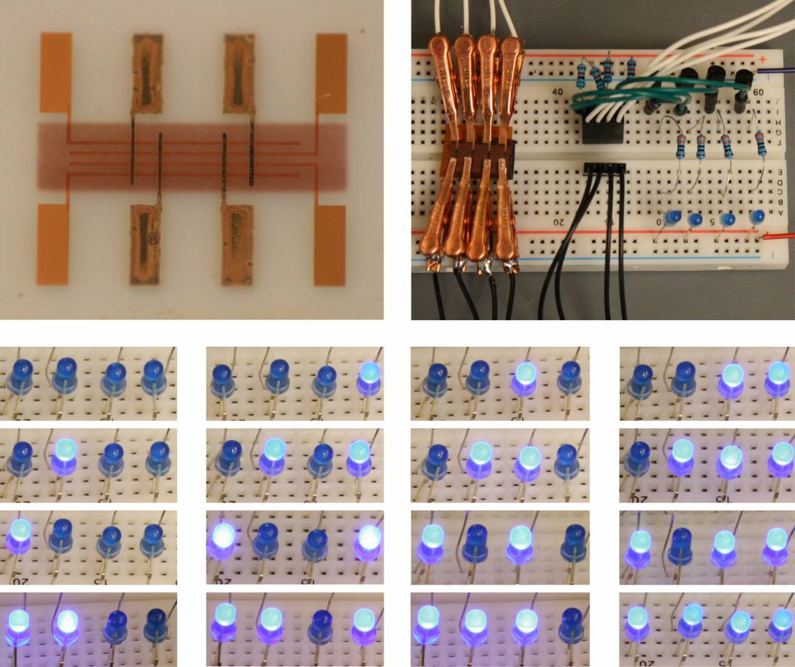 A printable digital memory developed by Duke University researchers.