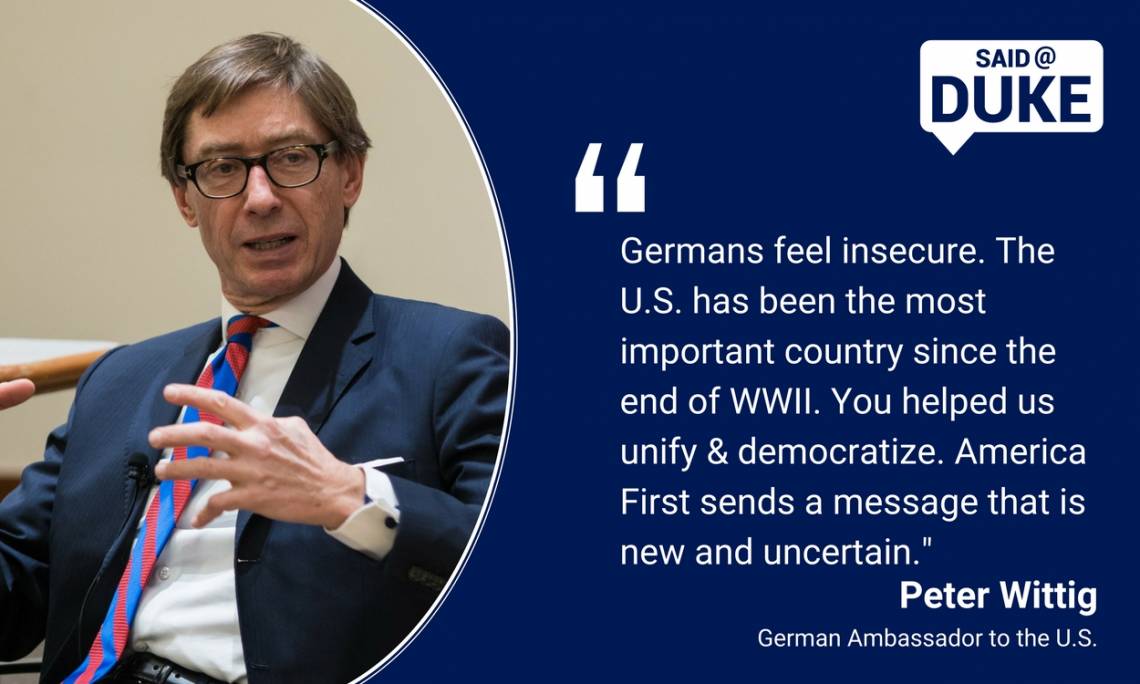 Peter Wittig on Germany adjusting to a new relationship with the US