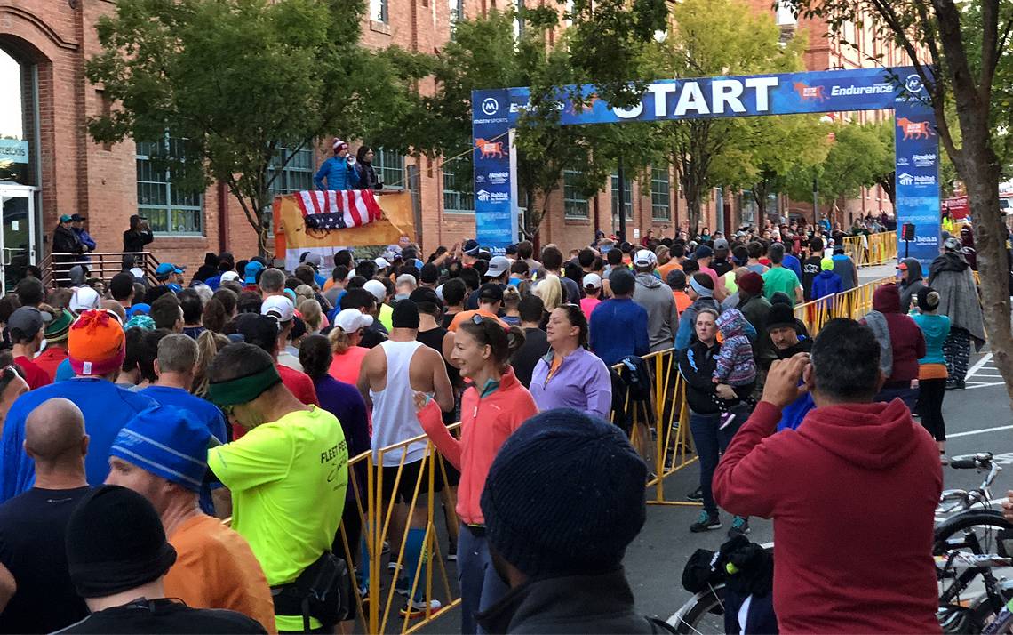 Sign up for a race, like Bull City Race Fest and Food Truck Rodeo, to keep your running momentum going. Photo by Leanora Minai.